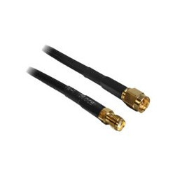 Delock - Prodlužovací anténní kabel - SMA (F) do SMA (M) - 5 m - černá