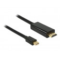 Delock High Speed HDMI - Kabel adaptéru - Mini DisplayPort s piny (male) do HDMI s piny (male) - 2 m - černá - podpora 1080p