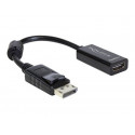 Delock Adapter Displayport male  HDMI female - Video adaptér - DisplayPort s piny (male) do HDMI se zdířkami (female) - 12.5 cm