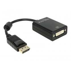Delock Adapter Displayport male  DVI 24+5 female - Adaptér DisplayPort - DisplayPort (M) do DVI-I (F) - 13 cm