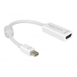 Delock - Kabel adaptéru - Mini DisplayPort s piny (male) do HDMI se zdířkami (female) - 18 cm