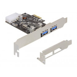 Delock PCI Express card 2x USB 3.0 - USB adaptér - PCIe - USB 3.0 x 2