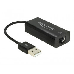 Delock Adapter USB 2.0  LAN 10 100 Mb s - Síťový adaptér - USB 2.0 - 10 100 Ethernet