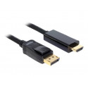 Delock - Kabel adaptéru - DisplayPort s piny (male) do HDMI s piny (male) - 3 m
