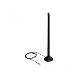 Delock SMA WLAN Antenna with Magnetic Stand and Flexible Joint 6.5 dBi - Anténa - Wi-Fi - 6.5 dBi - všesměrová
