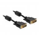 Delock - Kabel DVI - DVI-D (M) do DVI-D (M) - 5 m - křídlové šrouby - černá