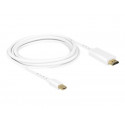 Delock High Speed HDMI - Kabel adaptéru - Mini DisplayPort s piny (male) do HDMI s piny (male) - 3 m - bílá - podporuje 4K