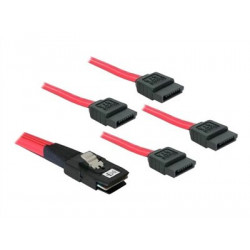 Delock - Kabel SATA SAS - 36 pinů 4i Mini MultiLane (M) do SATA (M) - 1 m