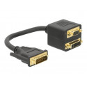 Delock - Adaptér VGA) - DVI-I (M) do HD-15 (VGA), DVI-I (F) - 20 cm