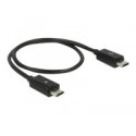 Delock Power Sharing Cable - Kabel USB - Micro USB typ B (M) do Micro USB typ B (M) - USB 2.0 OTG - 30 cm - černá