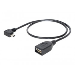 Delock - Kabel USB - USB (F) do mini-USB typ B (M) - USB 2.0 OTG - 50 cm - konektor 90°