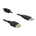 Delock - Prodlužovací šňůra USB - USB (F) do USB (M) - USB 2.0 - 50 cm - lisovaný - černá