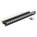 Triton 19\' modulární patch panel 1U pro max. 24ks keystone,otvor 14,8x17,5mm RAL7035