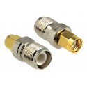Delock - RF adapter - RP-SMA se zdířkami (female) do RP-TNC s piny (male)