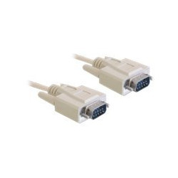 Delock - Sériový kabel - DB-9 (M) do DB-9 (M) - 1 m - béžová - Čína
