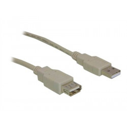 Delock - Prodlužovací šňůra USB - USB (M) do USB (F) - 1.8 m - pro P N: 61477, 61478, 61693, 61746, 61772, 66202, 88537
