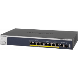 NETGEAR 8-Port PoE+ Multi-Gigabit Smart Managed Pro Switch with 10G Copper Fiber Uplinks, MS510TXPP