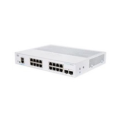Cisco switch CBS350-16T-E-2G, 16xGbE RJ45, 2xSFP, fanless - REFRESH