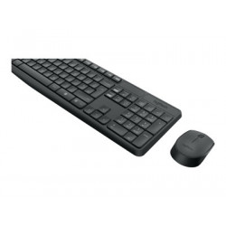 Logitech MK235 - Klávesnice a sada myši - bezdrátový - 2.4 GHz - US mezinárodní