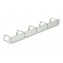 Delock - Panel pro uspořádání kabelů - světle šedá, RAL 7035 - 1U - 19"
