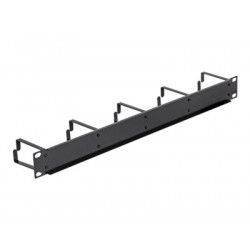 Delock - Panel pro uspořádání kabelů - hluboce černá, RAL 9005 - 1U - 19"