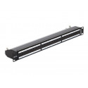 Delock - Propojovací panel - RJ-45 X 24 - hluboce černá, RAL 9005 - 1U - 19"