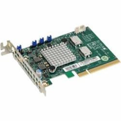 Supermicro dual-Port Gen-3 Internal NVMe Host Bus Adapter retimer (2x Oculink)