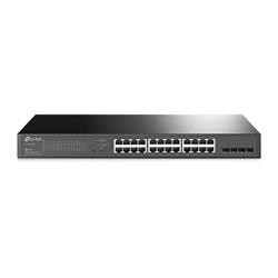 TP-LINK switch 28-Port, 24x 10 100 1000Mbps RJ45 PoE+ 802.3at af, 4× Gbit SFP slots, 250W