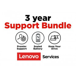 Lenovo Onsite + Keep Your Drive + Sealed Battery + Premier Support - Prodloužená dohoda o službách - náhradní díly a práce - 3 let - na místě - doba vyřízení požadavku: příští prac. den - pro (3-year onsite): ThinkPad A285; A485; P1 (2nd Gen); P14s Gen 1; P43; P53; P73; T14 Gen 1; T14s Gen 1; T15 Gen 1; T15p Gen 1; T49X; X1 Carbon (7th Gen); X1 Carbon Gen 8; X1 Extreme; X1 Extreme (2nd Gen); X1 Extreme Gen 3; X1 Yoga (4th Gen); X1 Yoga Gen 5; X13 Gen 1; X13 Yoga Gen 1; X390 Yoga; X39X