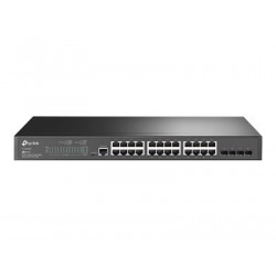 TP-Link JetStream TL-SG3428 - Přepínač - řízený - 24 x 10 100 1000 + 4 x gigabitů SFP - Lze montovat do rozvaděče