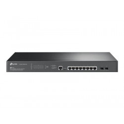 TP-Link JetStream TL-SG3210XHP-M2 - V1 - přepínač - řízený - 8 x 10 100 1000 + 2 x SFP+ - Lze montovat do rozvaděče - PoE+ (240 W)