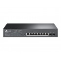TP-Link JetStream TL-SG2210MP - Přepínač - inteligentní - 8 x 10 100 1000 (PoE+) + 2 x SFP - Lze montovat do rozvaděče - PoE+ (150 W)