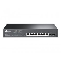 TP-Link JetStream TL-SG2210MP - Přepínač - inteligentní - 8 x 10 100 1000 (PoE+) + 2 x SFP - Lze montovat do rozvaděče - PoE+ (150 W)