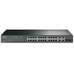 TP-Link TL-SL2428P - Smart Switch PoE+ s 24 porty 10 100 Mbit s a 4 gigabitovými porty