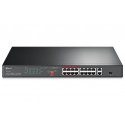 TP-Link TL-SG1218P 16-Port 10 100Mbps + 2-Port Gigabit Rackmount Switch with 16-Port PoE+