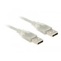 Delock - Kabel USB - USB (M) do USB (M) - USB 2.0 - 50 cm - průhledná