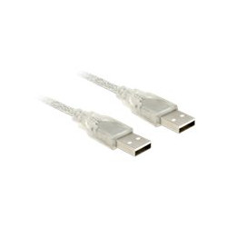 Delock - Kabel USB - USB (M) do USB (M) - USB 2.0 - 50 cm - průhledná