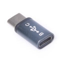 PremiumCord Adaptér USB 3.1 konektor C male - USB 2.0 Micro-B female, kovově šedý