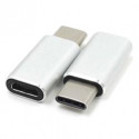 PremiumCord Adaptér USB 3.1 konektor C male - USB 2.0 Micro-B female, stříbrný