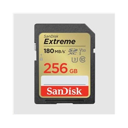 SanDisk SDXC karta 256GB Extreme (190 MB s Class 10, UHS-I U3 V30)