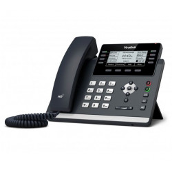 Yealink SIP-T43U IP telefon, 12x SIP, CZ SK displej, 2x GbE port, PoE, Opus HD kodek, 21 programovatelných tlačítek