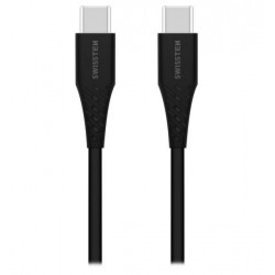 Swissten TPU nabíjecí kabel USB-C USB-C 0,4 M Černý