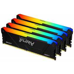 KINGSTON FURY Beast RGB 64GB DDR4 3200MT s DIMM CL16 1Gx8 KIT 4x 16GB