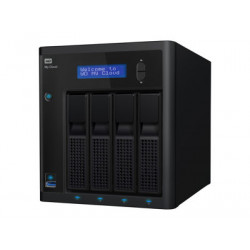 WD My Cloud PR4100 WDBNFA0080KBK - Server NAS - 4 zásuvky - 8 TB - HDD 2 TB x 4 - RAID 0, 1, 5, 10, JBOD - RAM 4 GB - Gigabit Ethernet