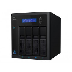 WD My Cloud PR4100 WDBNFA0000NBK - Server NAS - 4 zásuvky - RAID 0, 1, 5, 10, JBOD - RAM 4 GB - Gigabit Ethernet