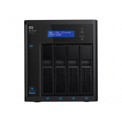 WD My Cloud PR4100 WDBNFA0160KBK - Server NAS - 4 zásuvky - 16 TB - HDD 4 TB x 4 - RAID 0, 1, 5, 10, JBOD - RAM 4 GB - Gigabit Ethernet