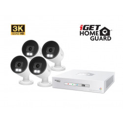 iGET HGDVK83304 - Kamerový 3K set, 8CH DVR + 4x kamera 3K, zvuk, LED, SMART W M Andr iOS