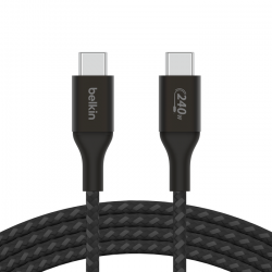 Belkin BOOST CHARGE™ USB-C na USB-C kabel 240W, 1m, černý - odolný