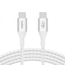 Belkin BOOST CHARGE™ USB-C na USB-C kabel 240W, 2m, bílý - odolný
