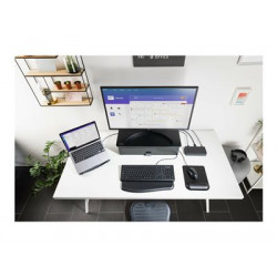 Kensington UVStand Monitor Stand with UV Sanitization Compartment - Stojan monitoru s šuplíkem